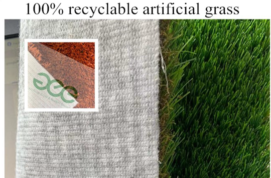 The fast water drainage speed artificial grass