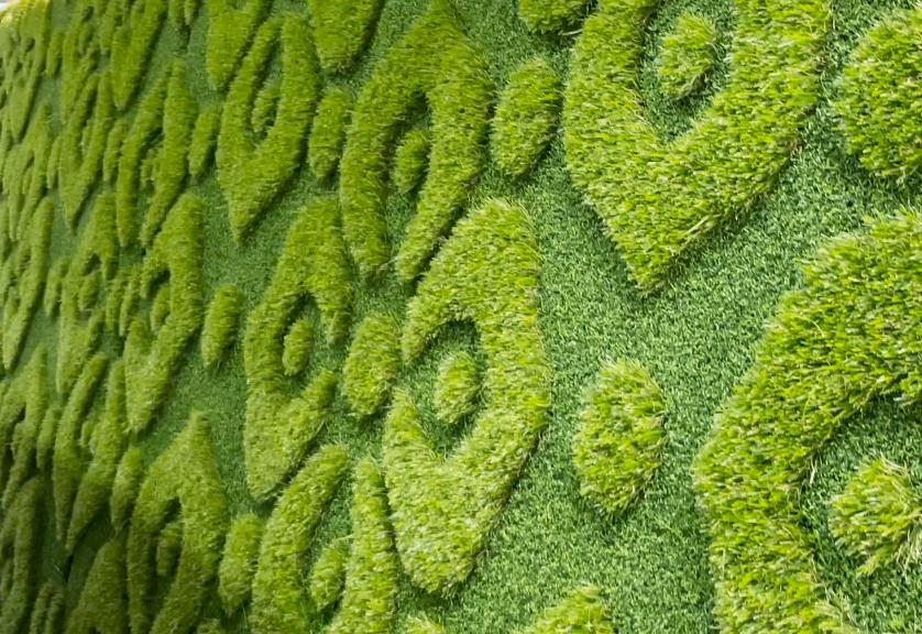 3D artificial grass for commercial landscaping and gardens"