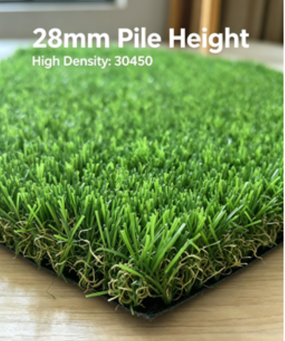 Geegrass 28mm Non-Fill Artificial Turf For Park Kindergarten Landscape Project